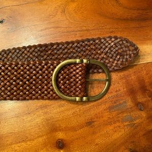 Sezane brown leather belt